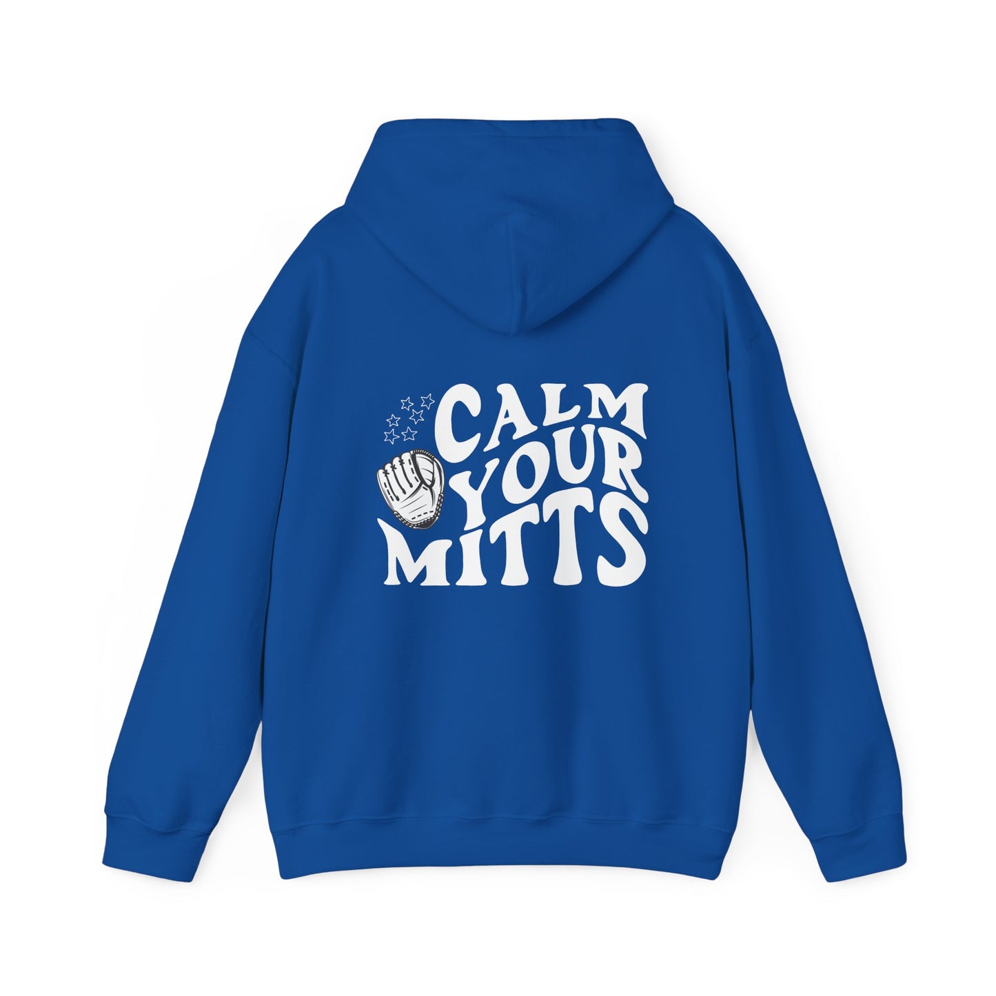 Calm Your Mitts Baseball Hooded Sweatshirt: The Perfect Blend of Fun and Comfort