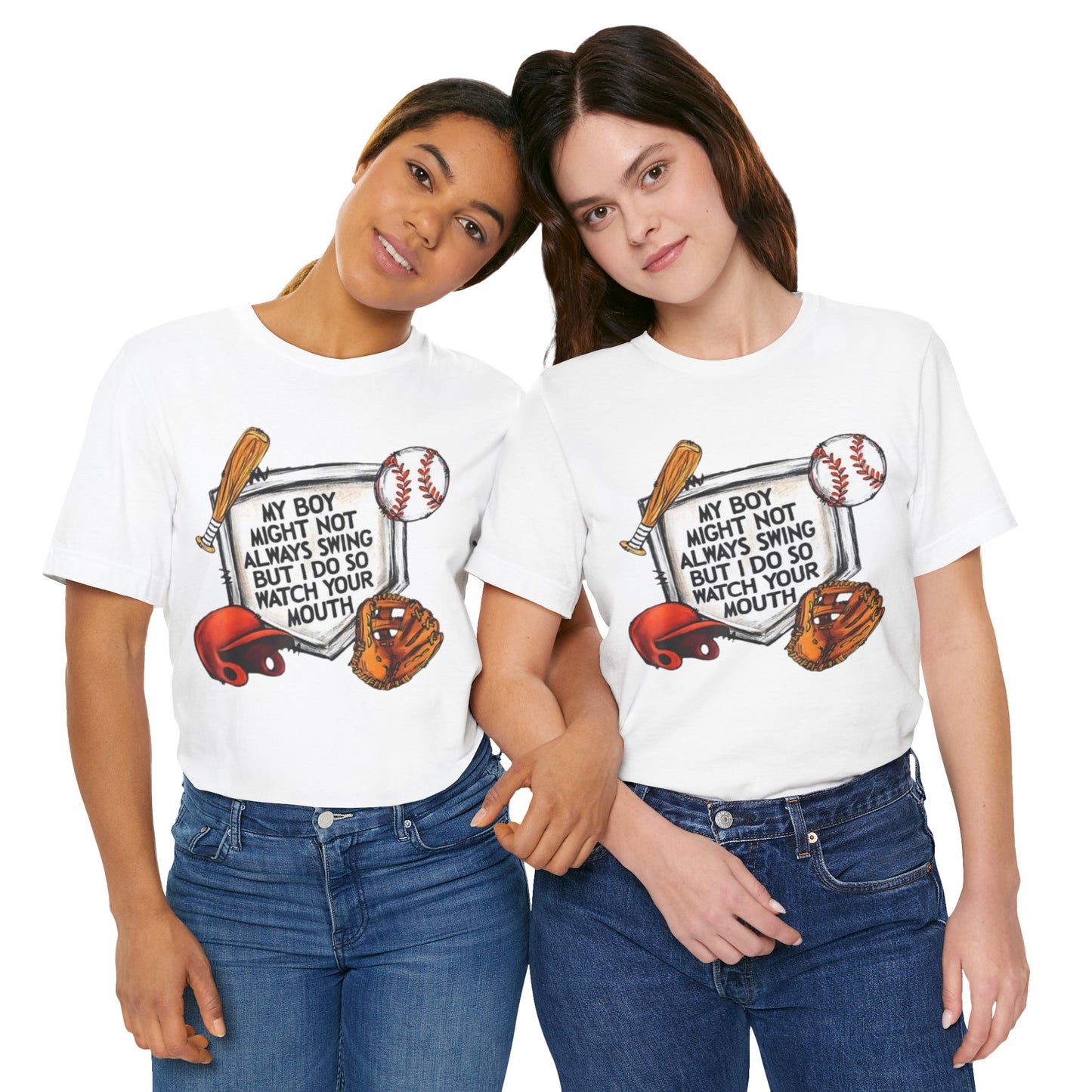 Swing into Style: Baseball Mom Shirt for Proud Moms - Jersey Short Sleeve Tee