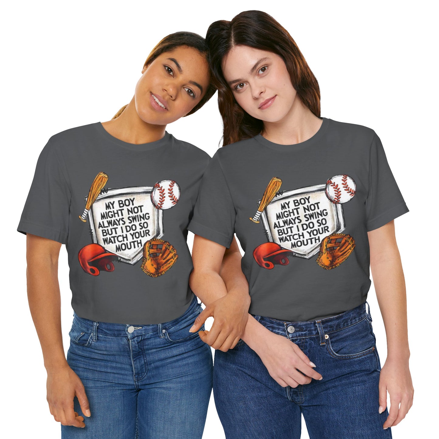 Swing into Style: Baseball Mom Shirt for Proud Moms - Jersey Short Sleeve Tee