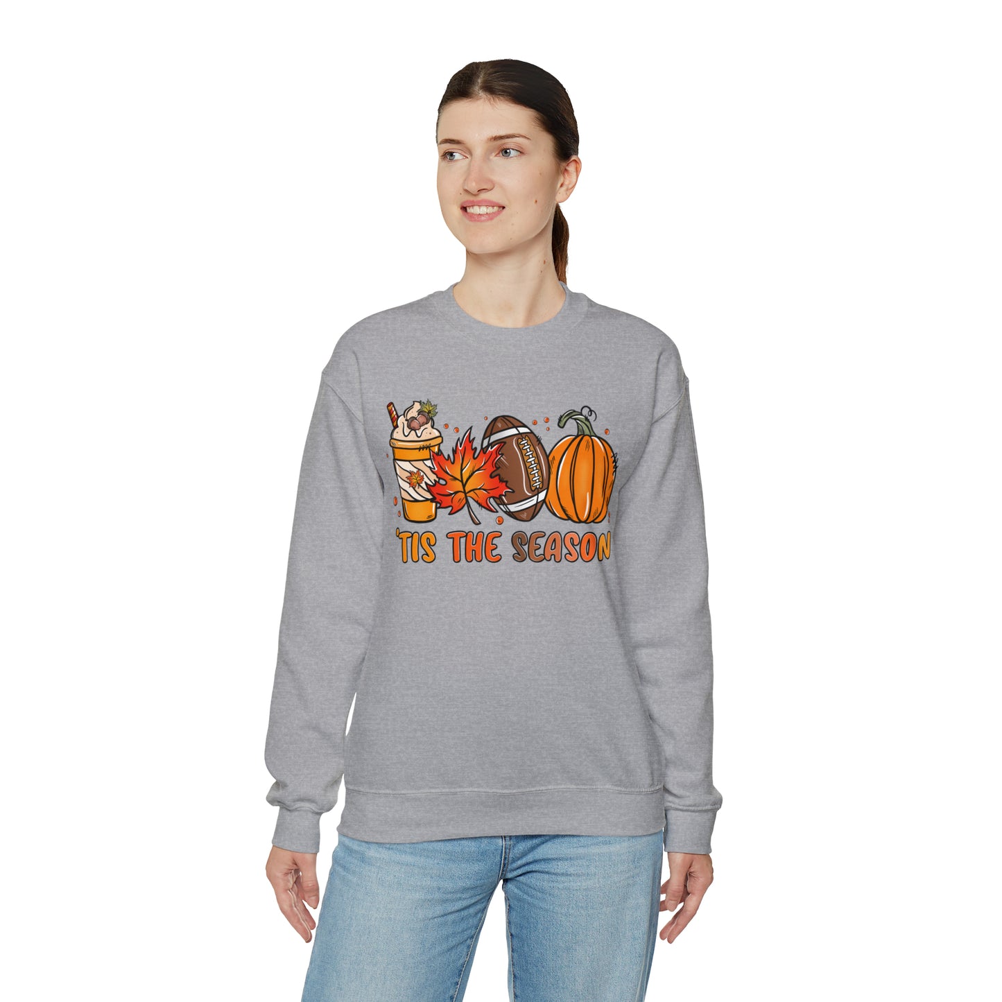 Tis the Season - Fall-Themed Crewneck Sweatshirt