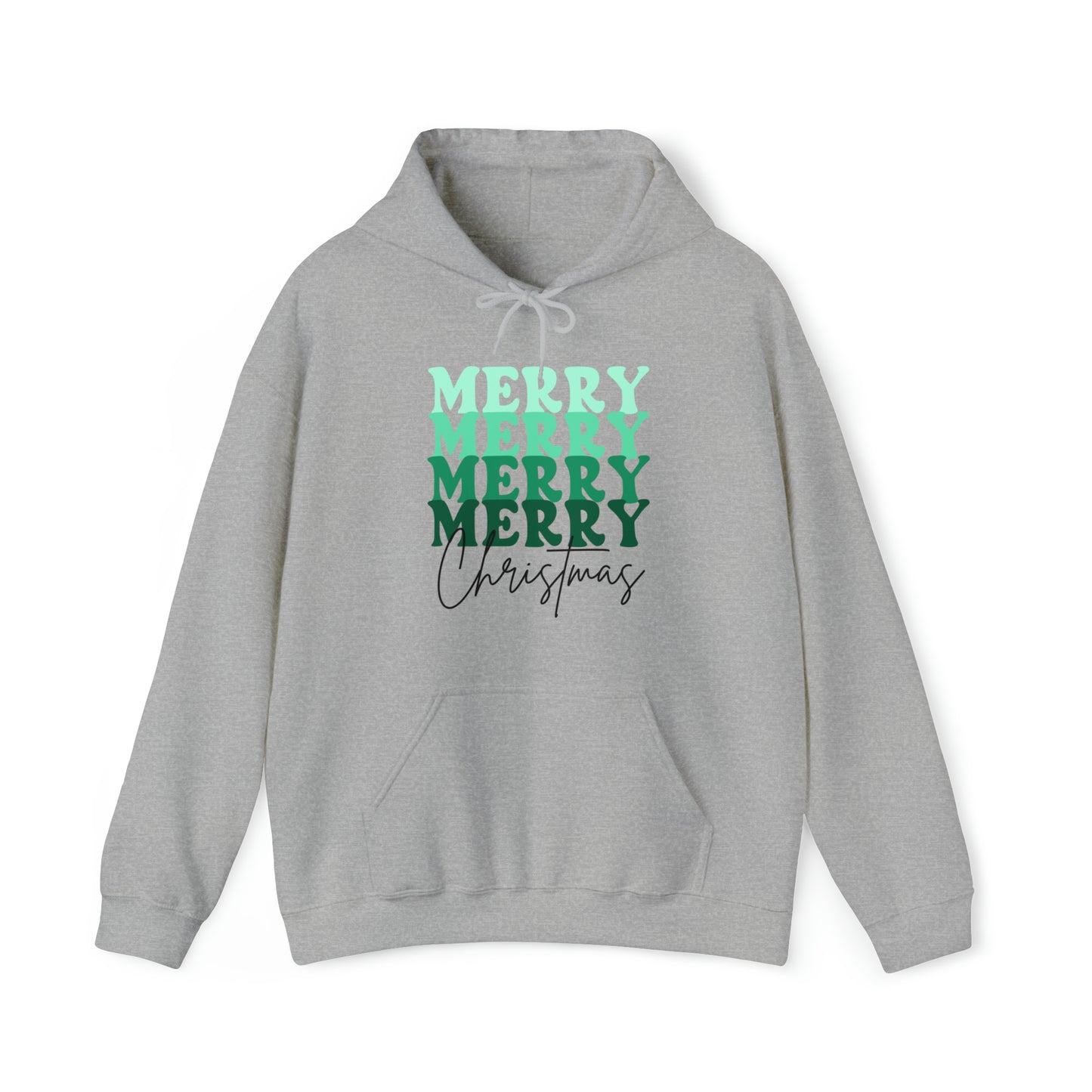 Merry Christmas - Hooded Sweatshirt - Retro Christmas Design