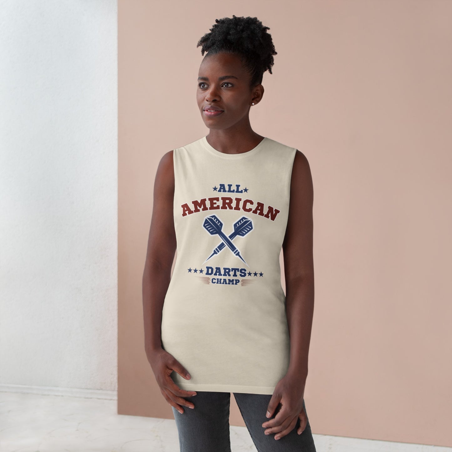 All-American Darts Champ - Unisex Cotton Tank