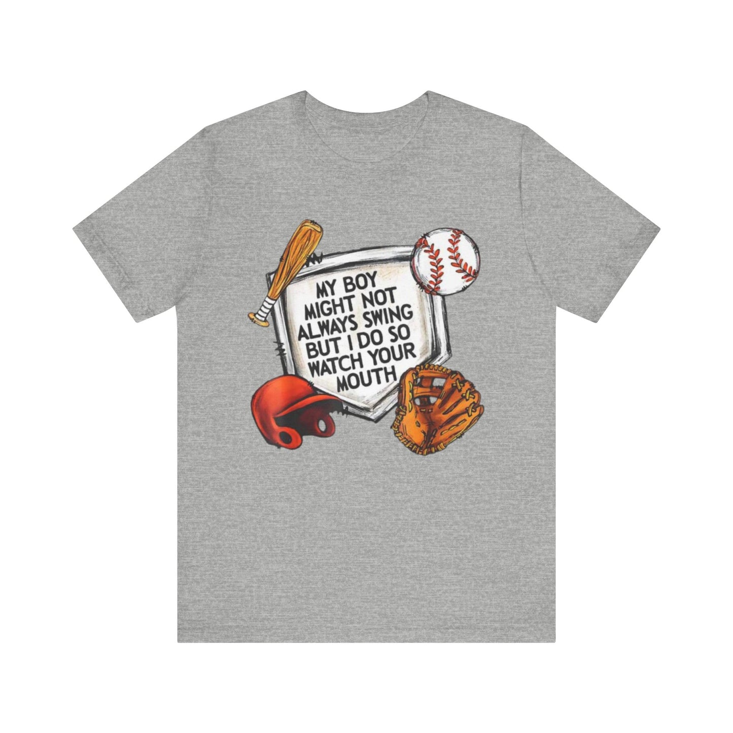 Swing into Style: Baseball Mom Shirt for Proud Moms - Jersey Short Sleeve Tee