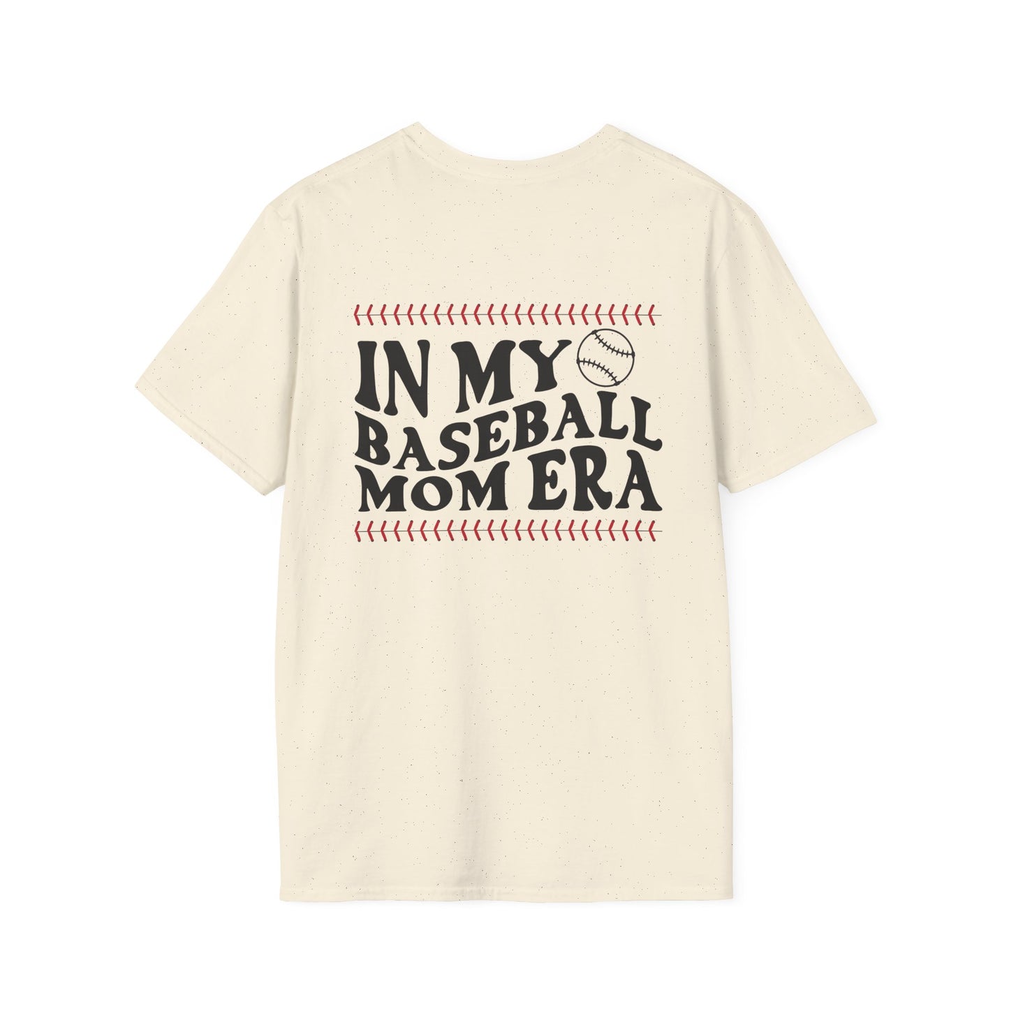 In My Baseball Mom Era - Baseball Mom Shirt: Swing into Style - Softstyle T-Shirt