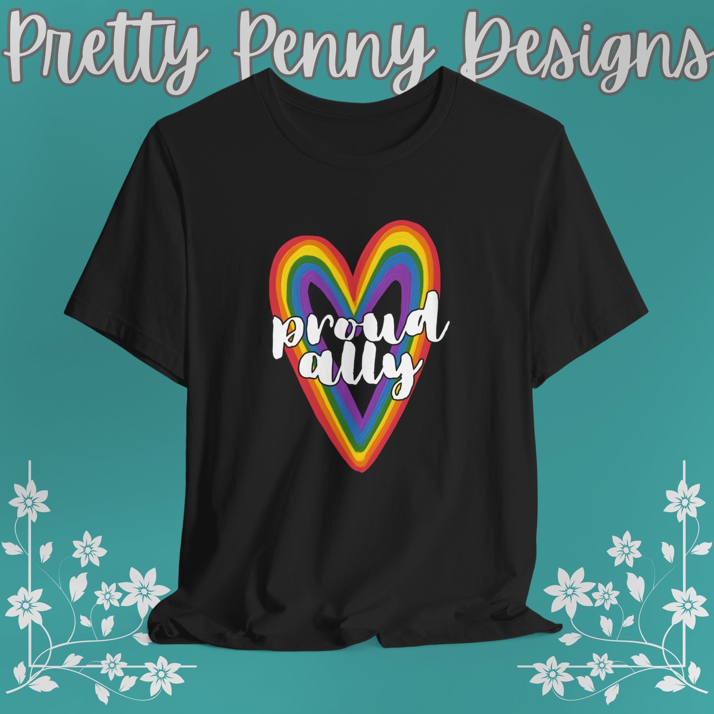 Proud Ally  - Jersey Short Sleeve Tee - Celebrate Pride - Express Delivery!