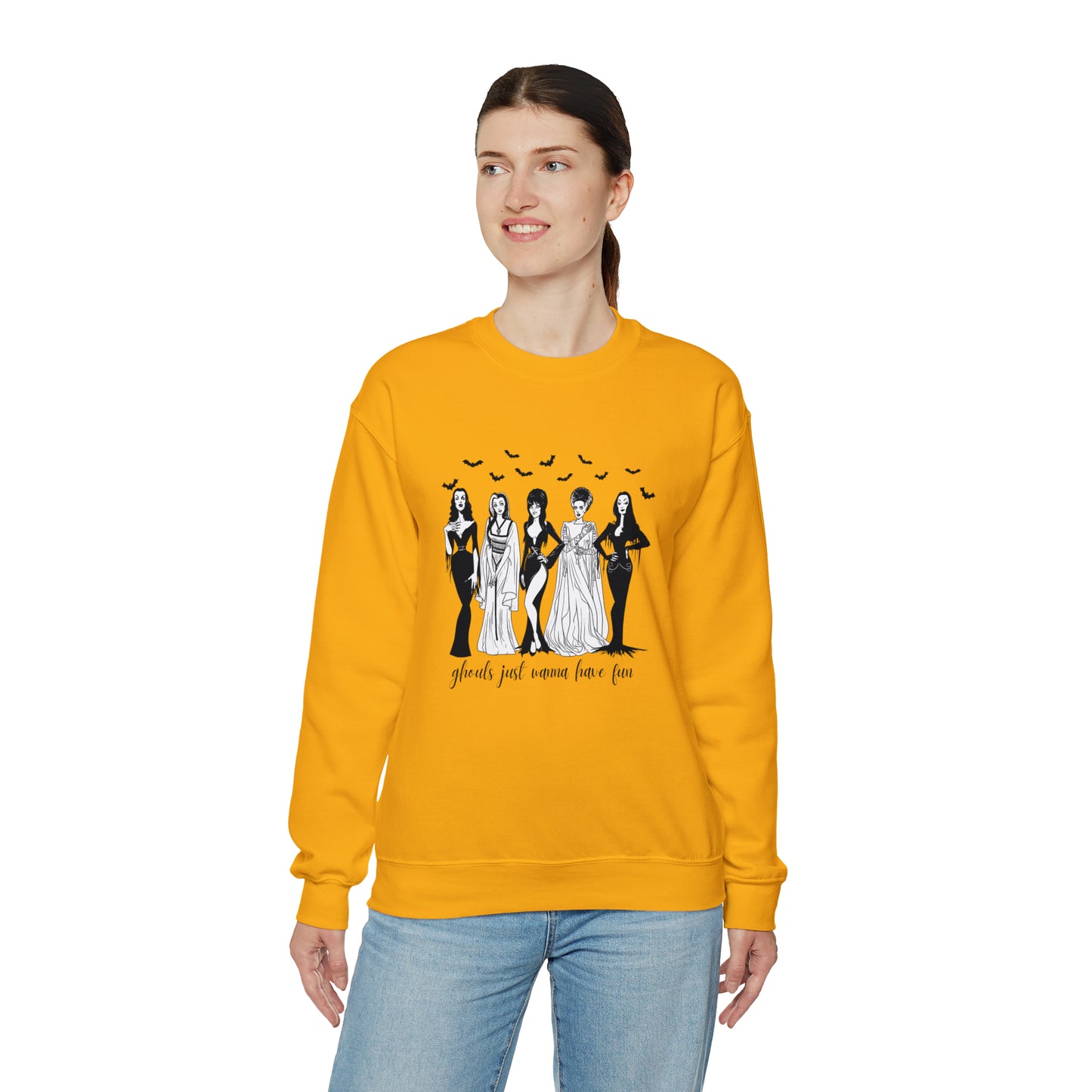 Ghouls Just Wanna Have Fun - Halloween-Themed Crewneck Sweatshirt - Women of Horror