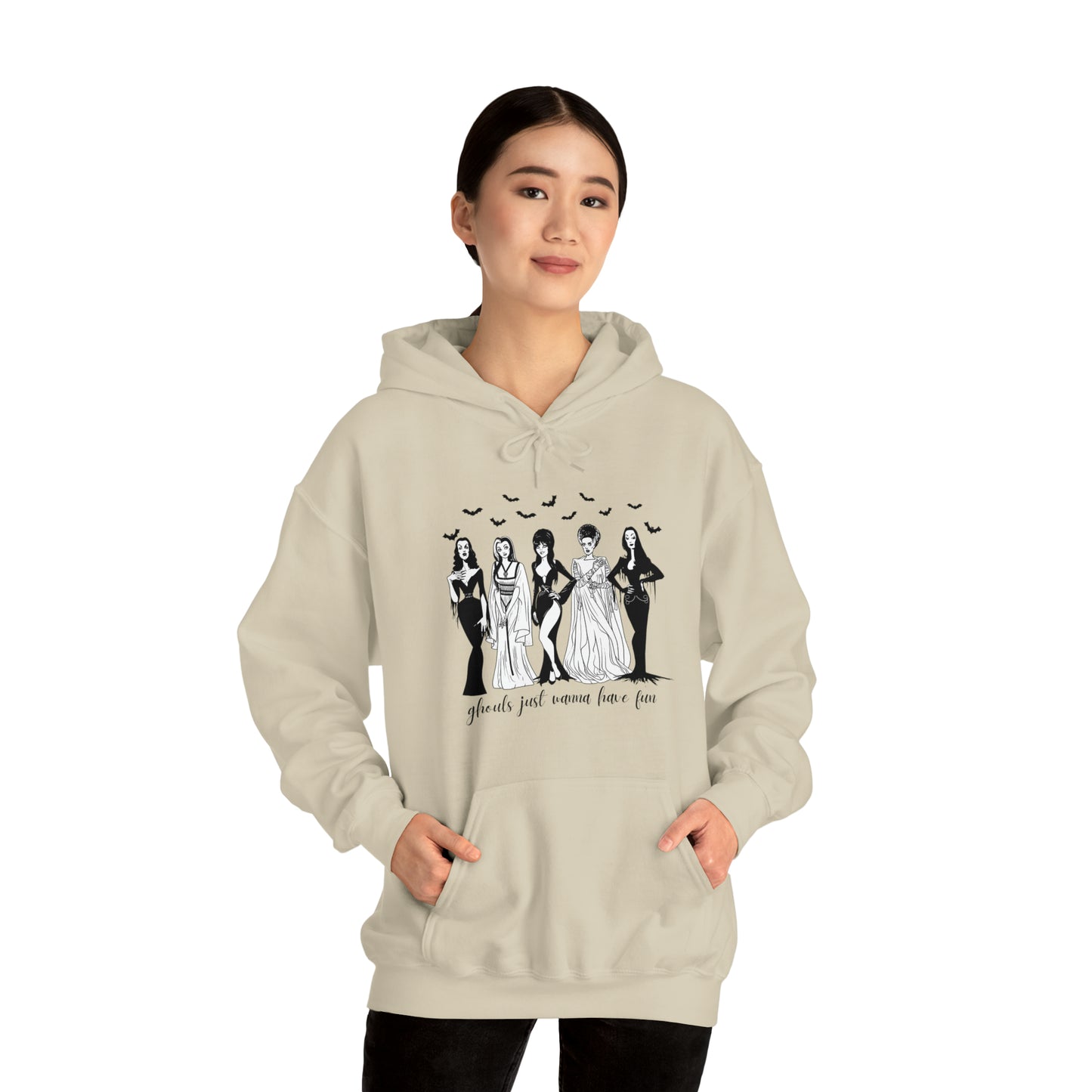 Ghouls Just Wanna Have Fun - Halloween Themed Hooded Sweatshirt