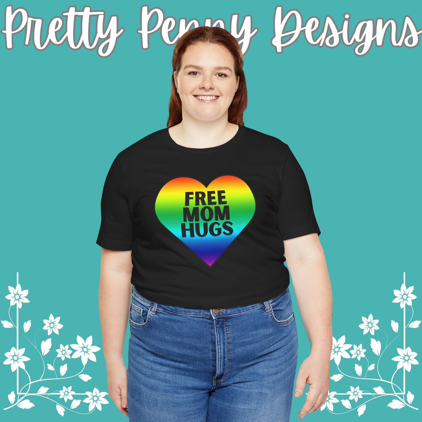 Free Mom Hugs - Jersey Short Sleeve Tee - Celebrate Pride - Express Delivery!