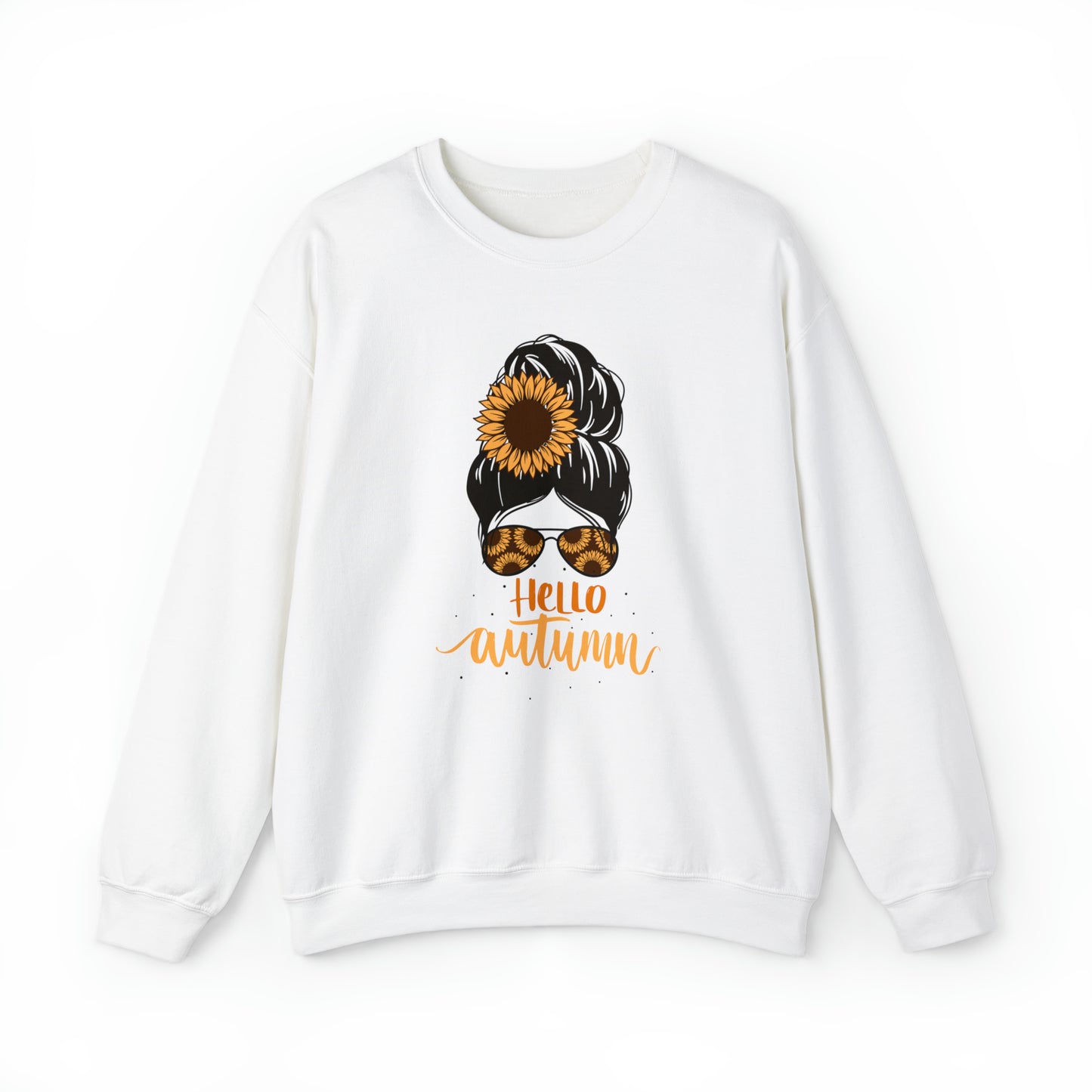 Hello Autumn - Fall-Themed Crewneck Sweatshirt