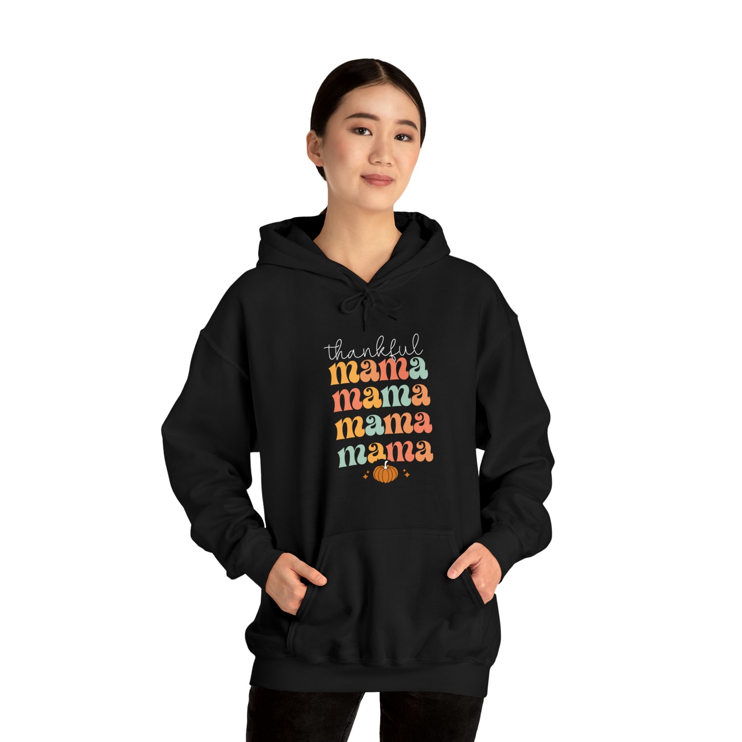 Thankful Mama - Fall-Theme Hooded Sweatshirt