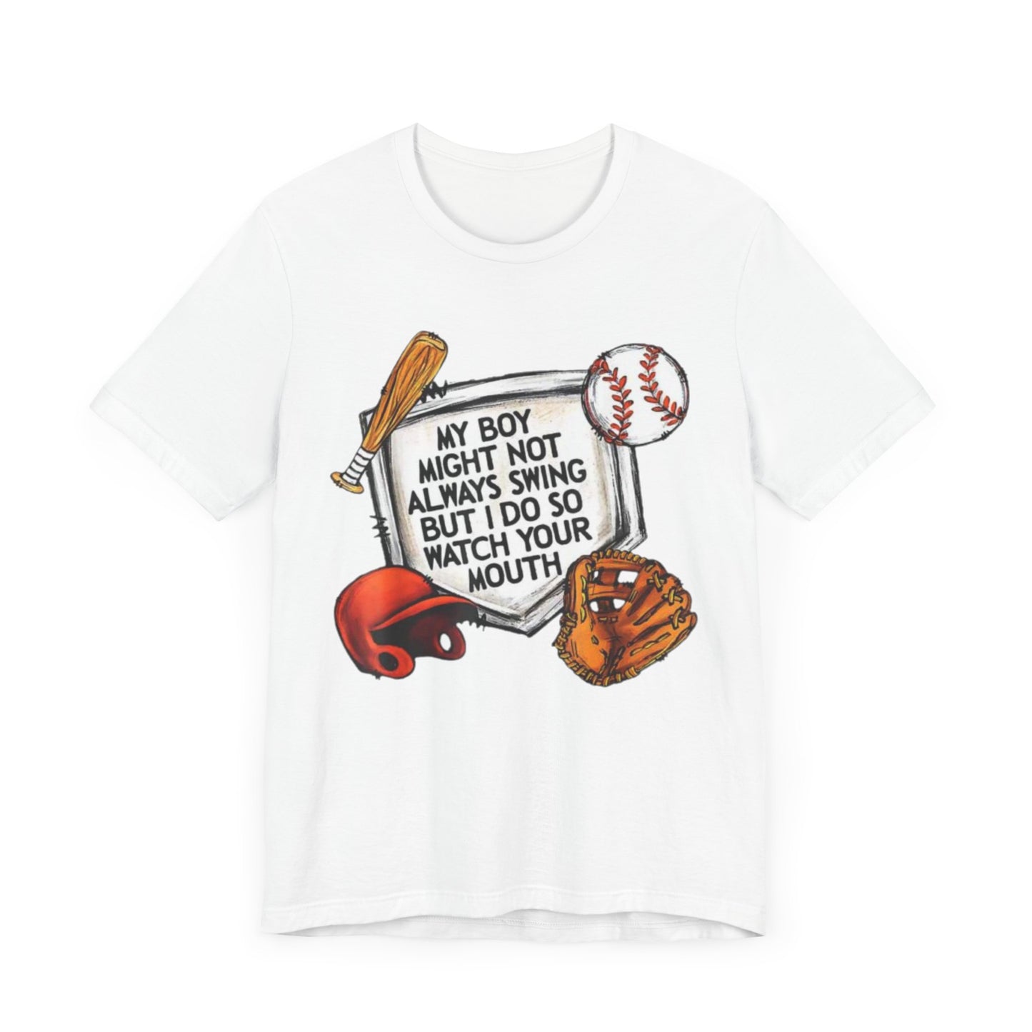 Swing into Style: Baseball Mom Shirt for Proud Moms - Jersey Short Sleeve Tee