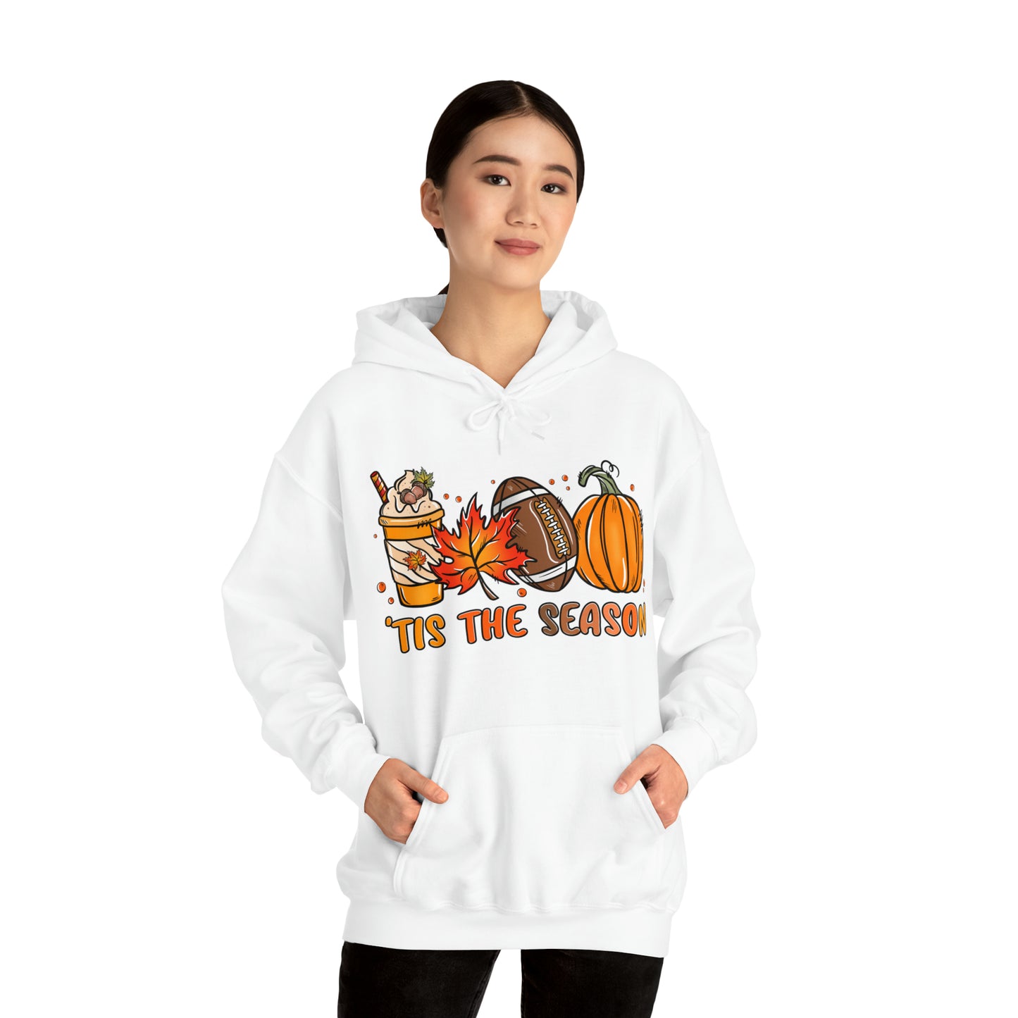 Tis the Season - Fall-Themed Hooded Sweatshirt