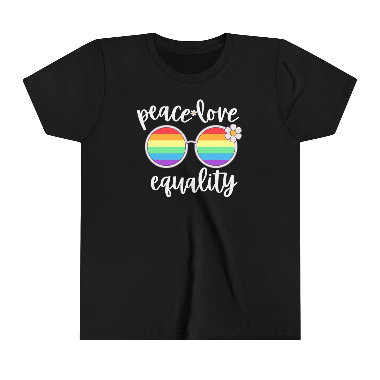 Peace Love Equality - Celebrate Pride - Youth Short Sleeve Tee