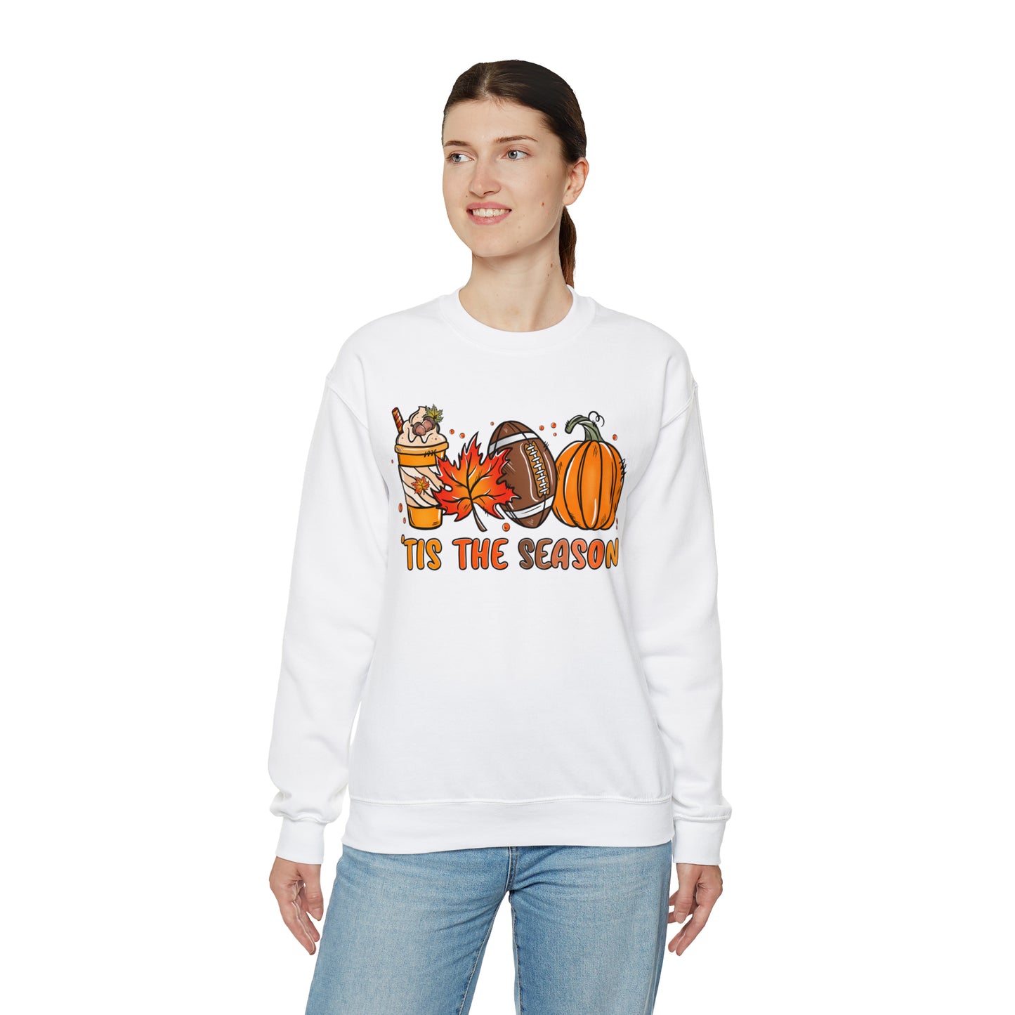 Tis the Season - Fall-Themed Crewneck Sweatshirt