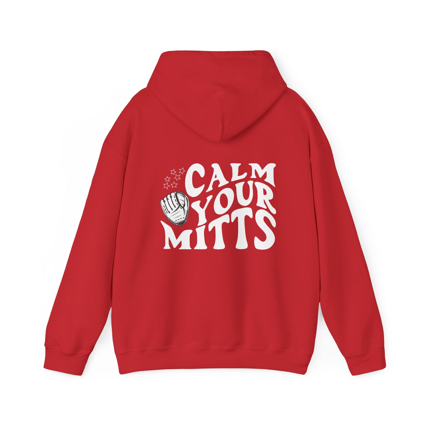 Calm Your Mitts Baseball Hooded Sweatshirt: The Perfect Blend of Fun and Comfort