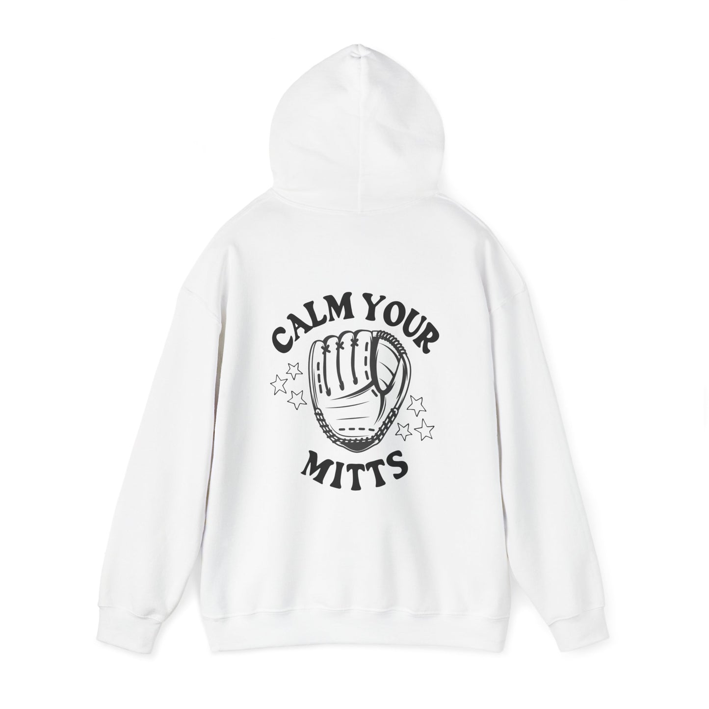 Calm Your Mitts Baseball Hooded Sweatshirt: The Perfect Blend of Fun and Comfort