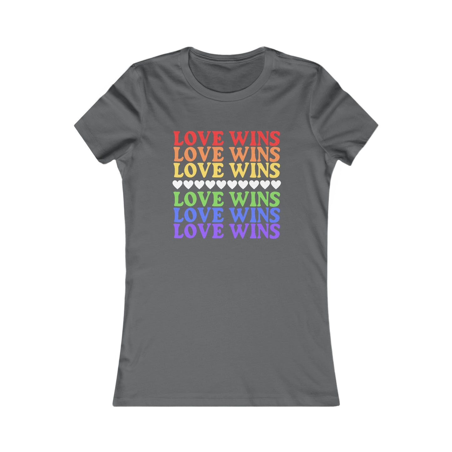 Love Wins - Soft Cut Favorite Tee - Celebrate Love and Diversity with Our Pride T-Shirt