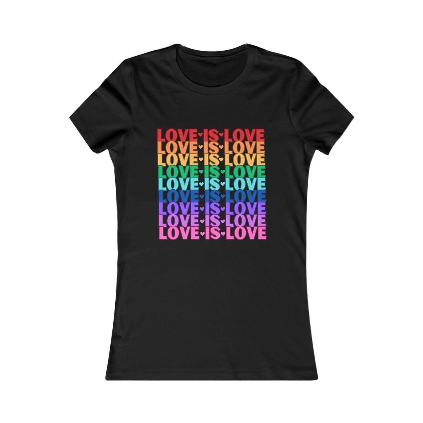 Love is Love - Soft Cut Favorite Tee - Celebrate Love and Diversity with Our Pride T-Shirt