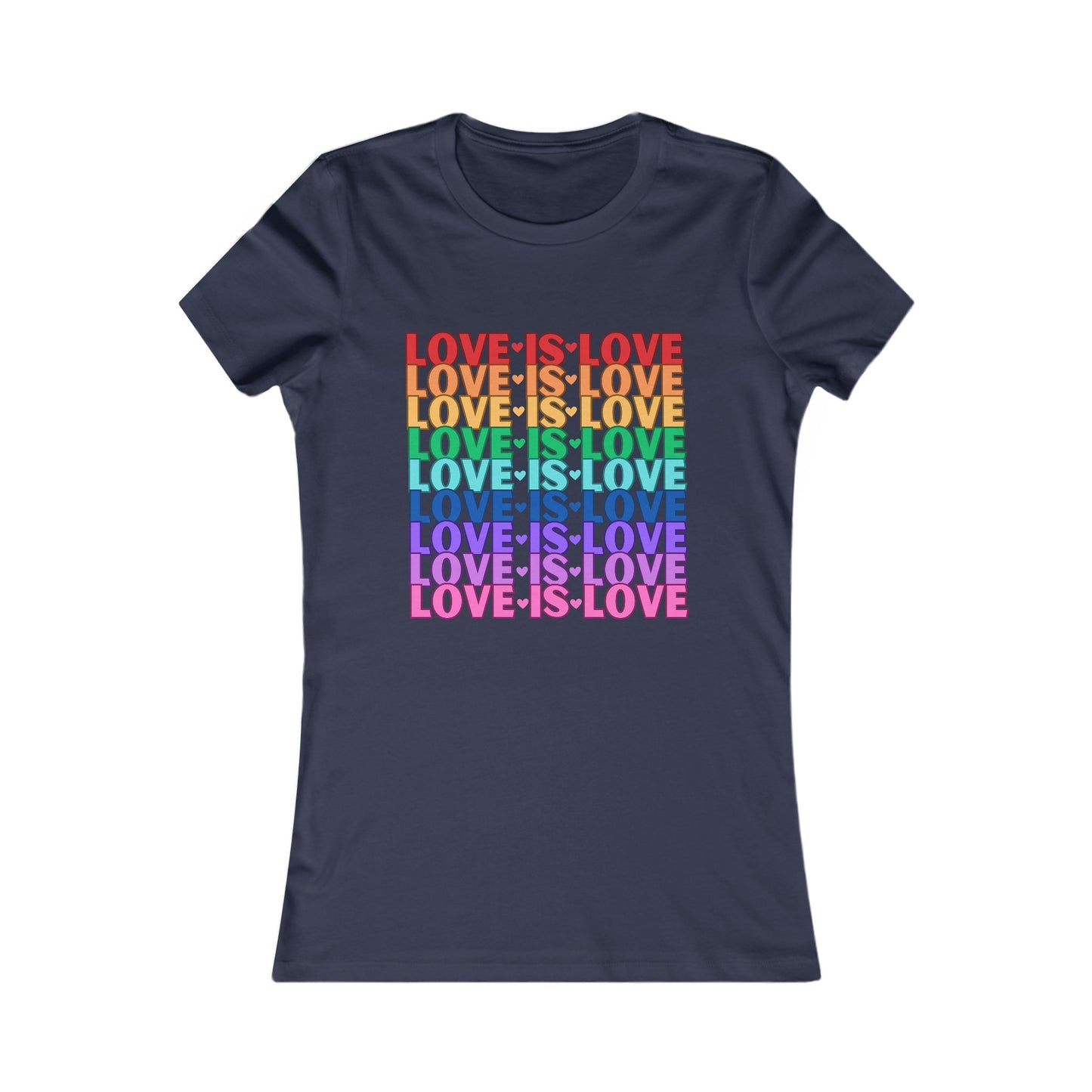 Love is Love - Soft Cut Favorite Tee - Celebrate Love and Diversity with Our Pride T-Shirt