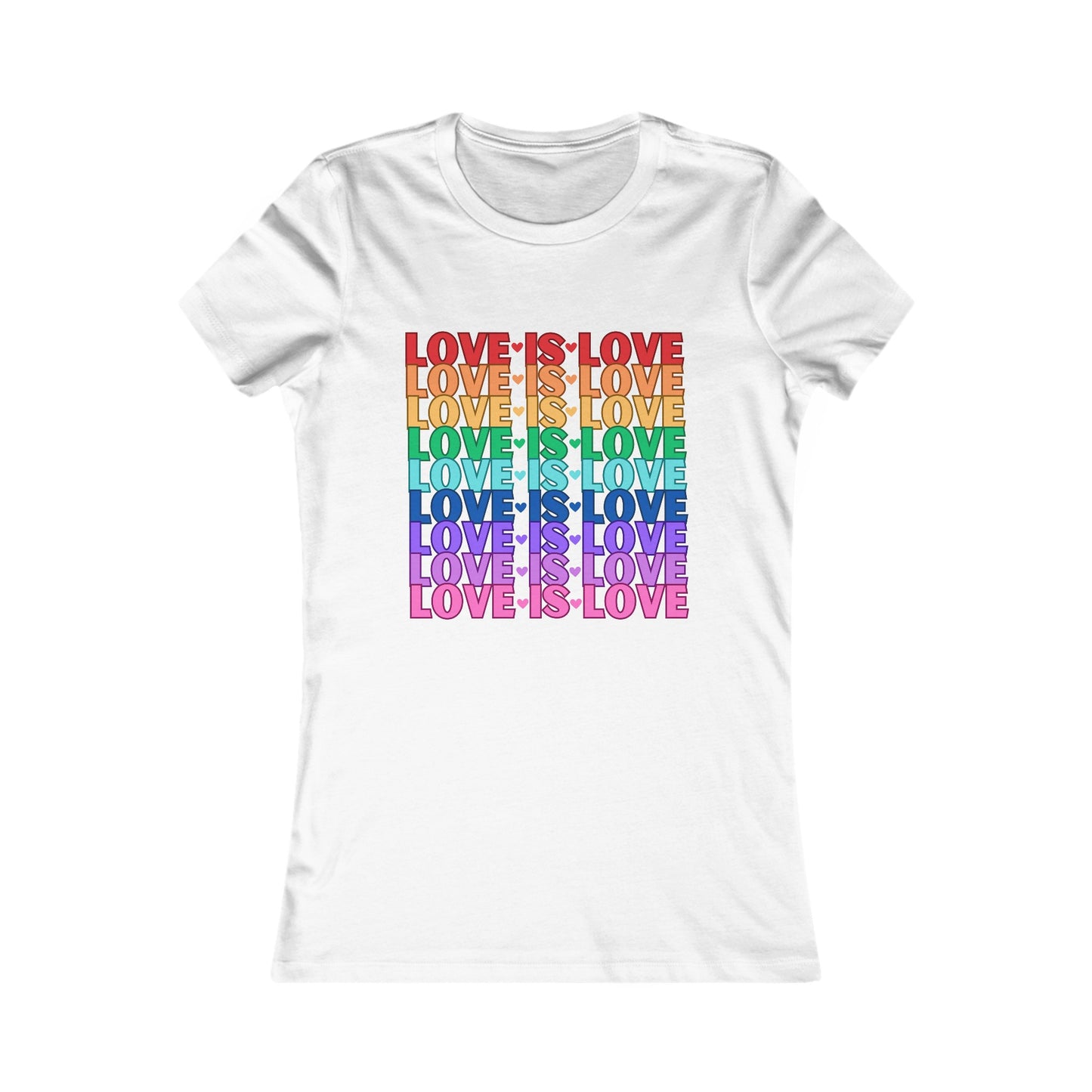 Love is Love - Soft Cut Favorite Tee - Celebrate Love and Diversity with Our Pride T-Shirt