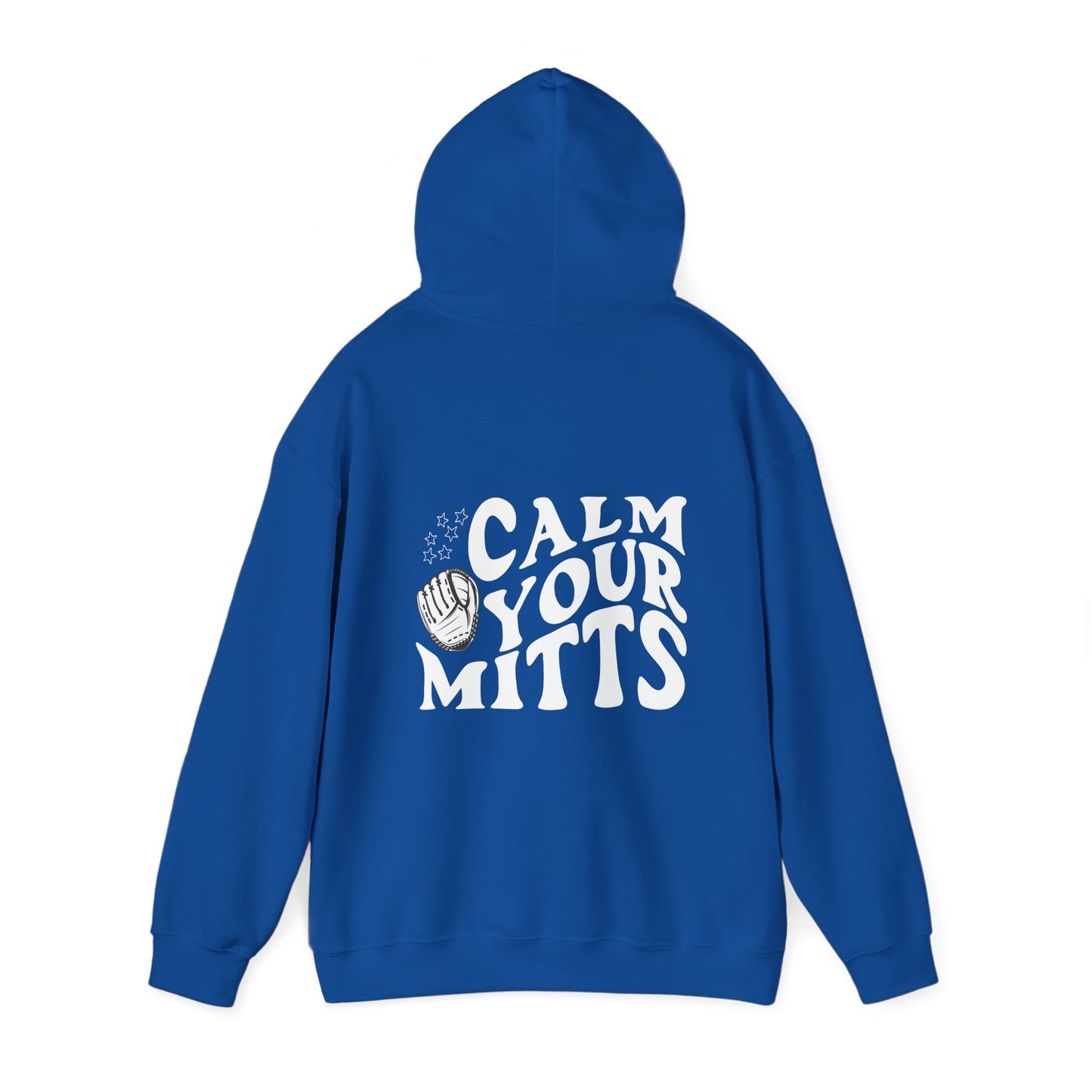 Calm Your Mitts Baseball Hooded Sweatshirt: The Perfect Blend of Fun and Comfort