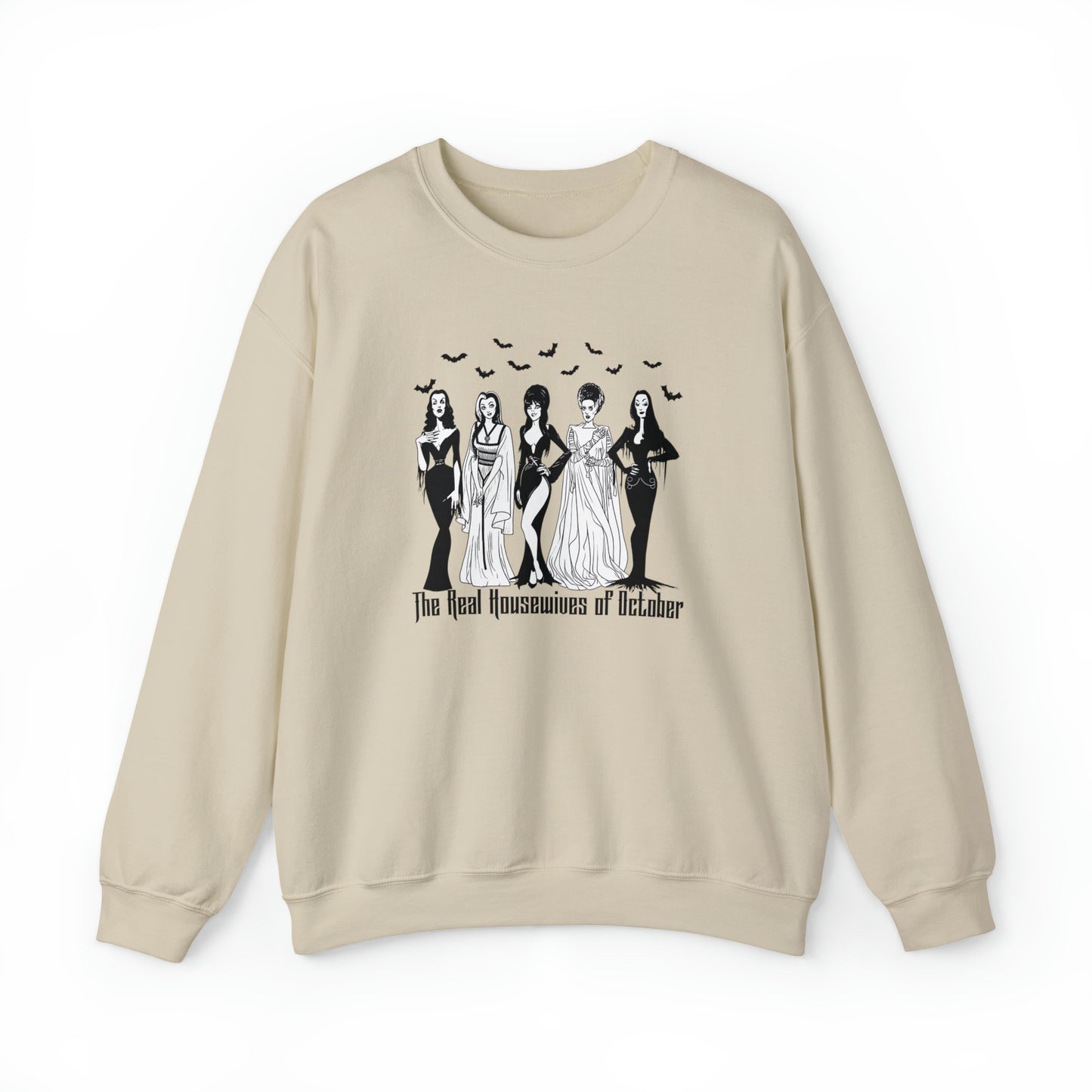 The Real Housewives of October - Halloween-Themed Crewneck Sweatshirt - Women of Horror