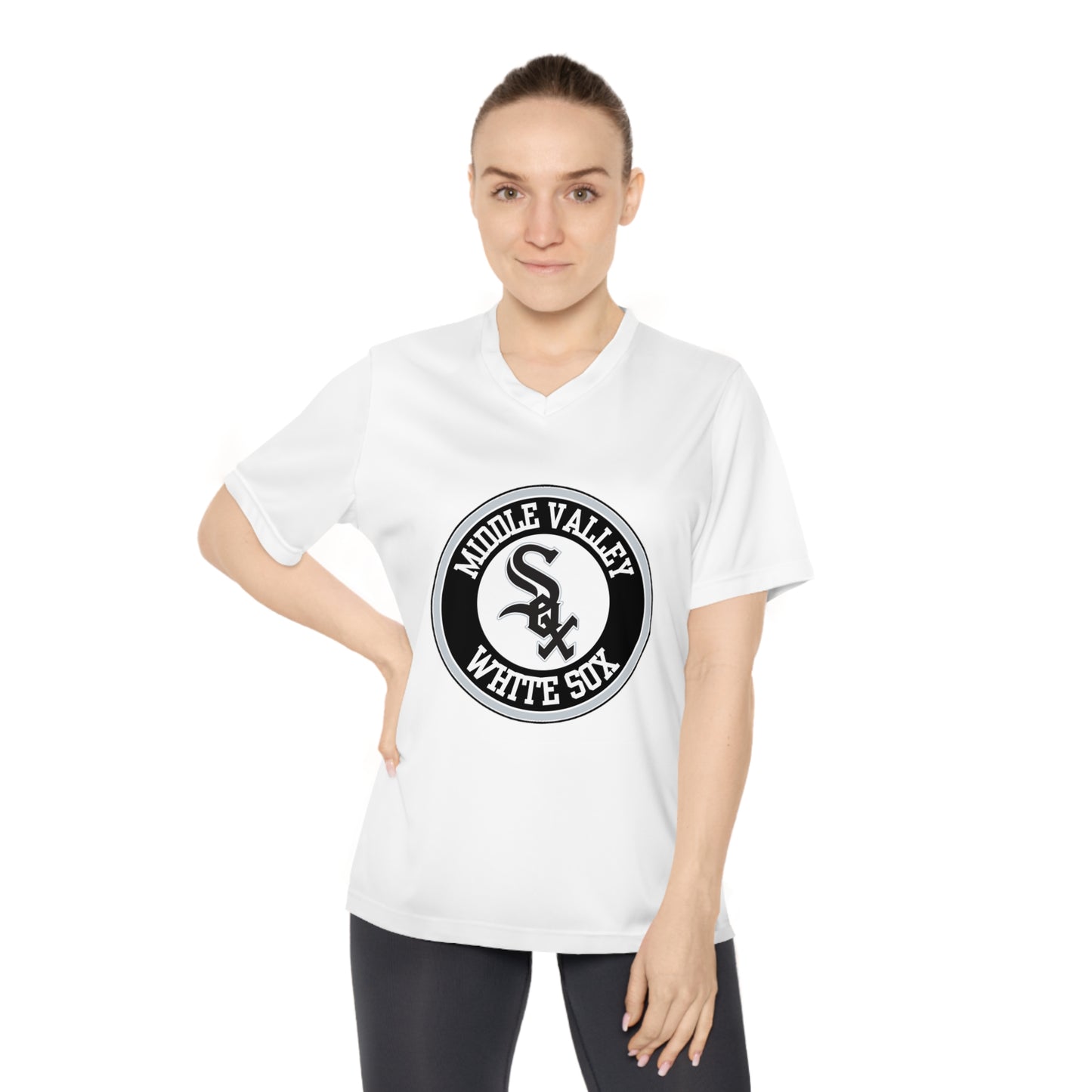 Middle Valley White Sox - Women's Performance V-Neck T-Shirt