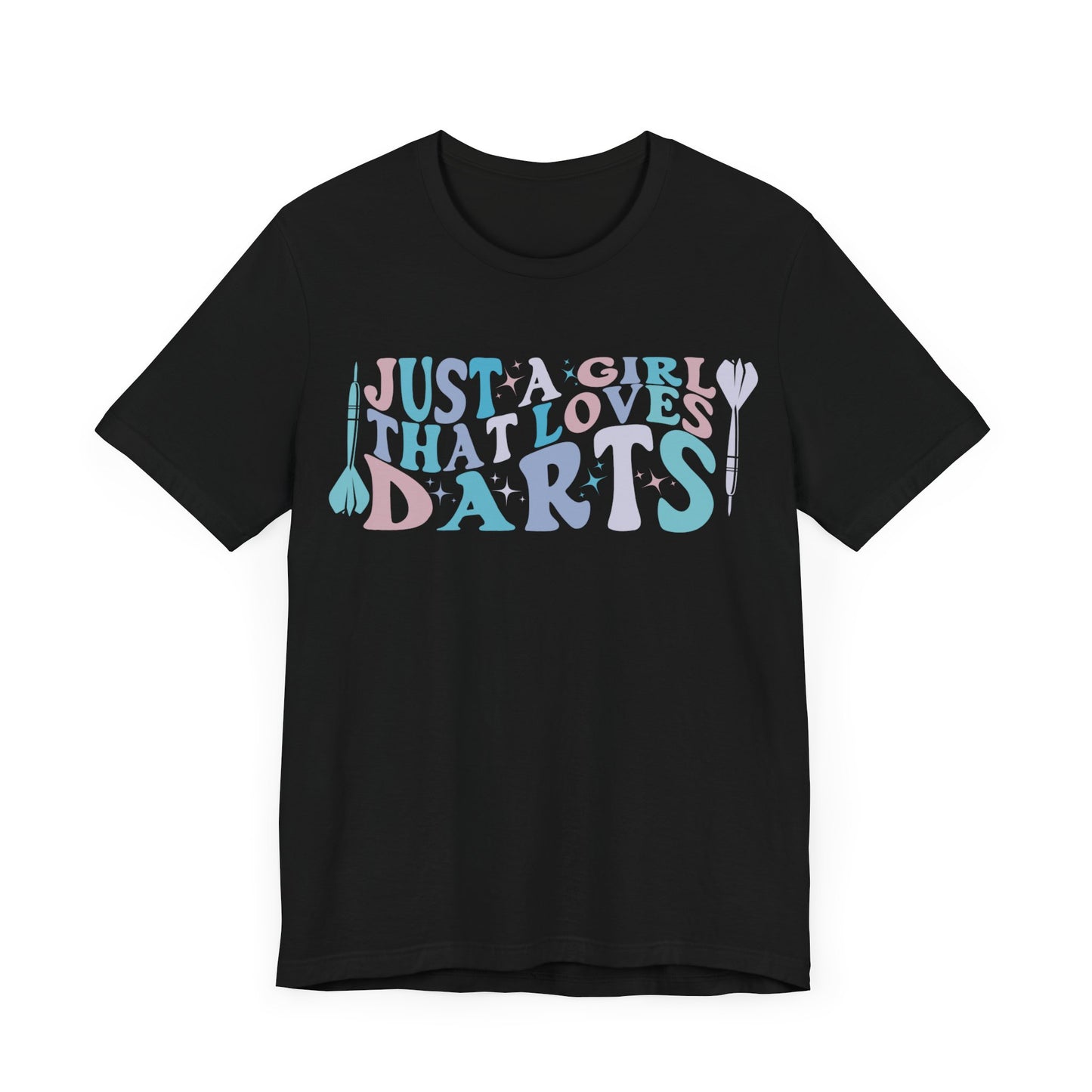 Just a Girl Who Loves Darts - Jersey Short Sleeve Tee