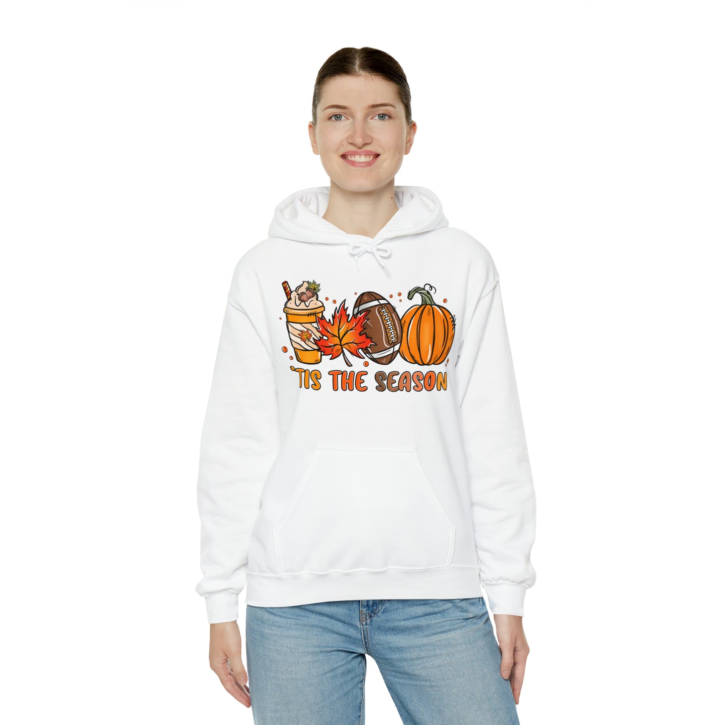 Tis the Season - Fall-Themed Hooded Sweatshirt