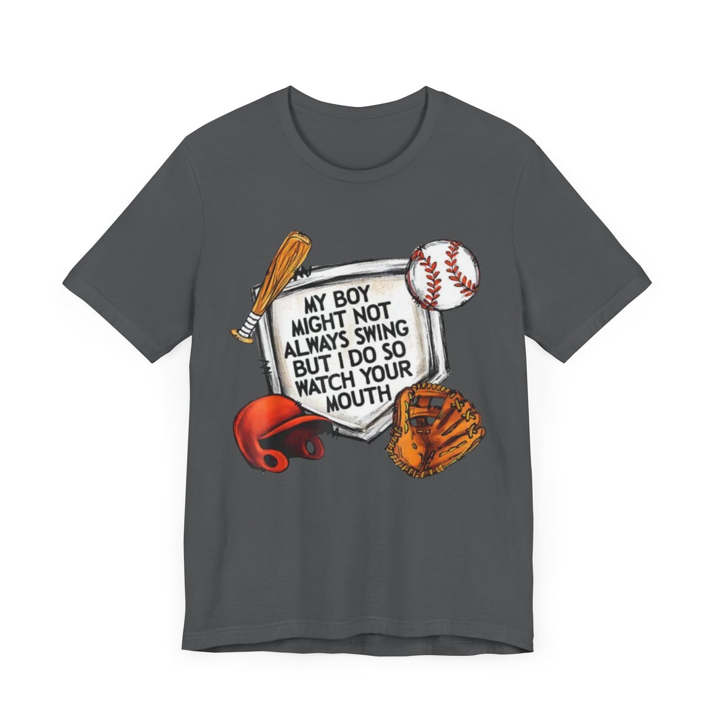 Swing into Style: Baseball Mom Shirt for Proud Moms - Jersey Short Sleeve Tee