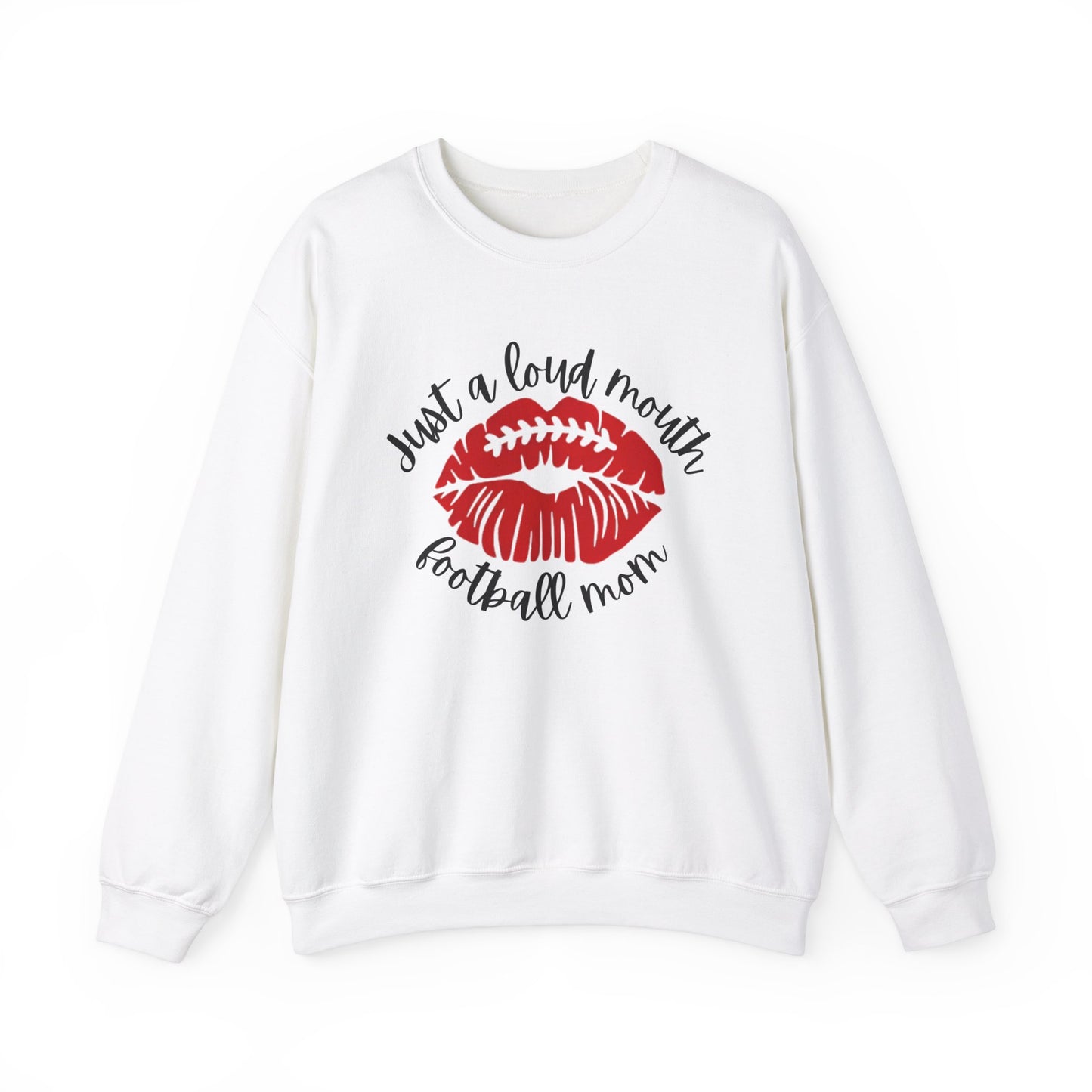 Just a Loud Mouth Football Mom - Heavy Blend™ Hooded Sweatshirt: Embrace the Spirit