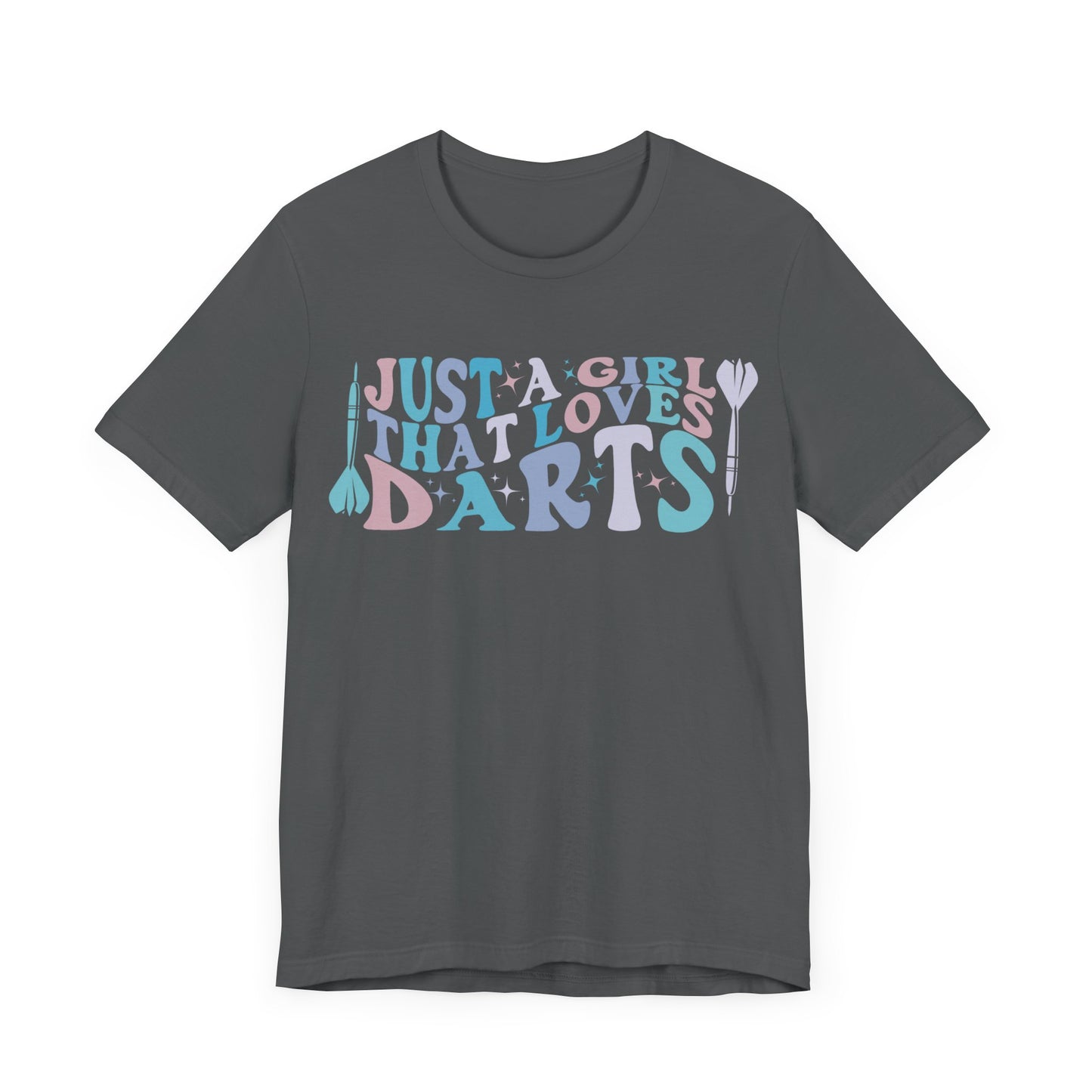 Just a Girl Who Loves Darts - Jersey Short Sleeve Tee