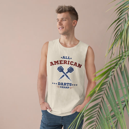 All-American Darts Champ - Unisex Cotton Tank