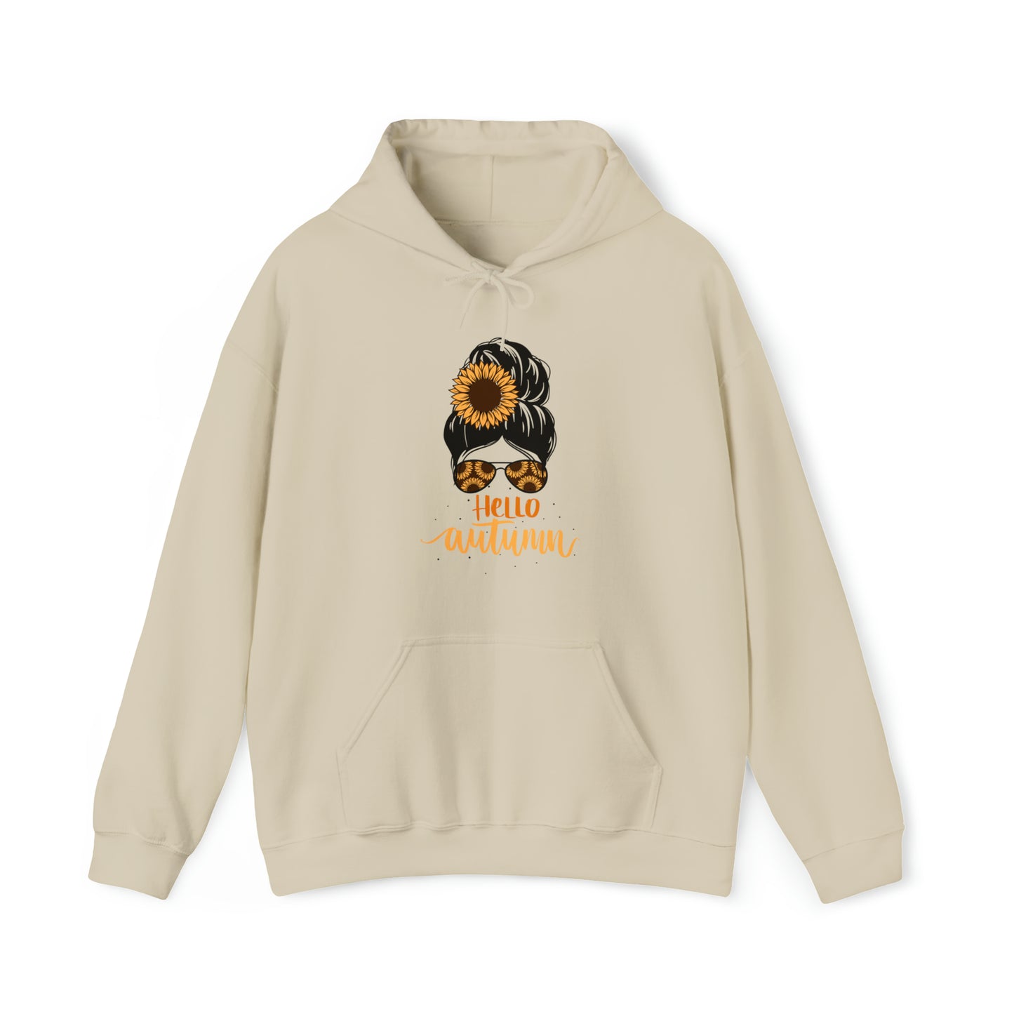 Hello Autumn - Fall-Theme Hooded Sweatshirt