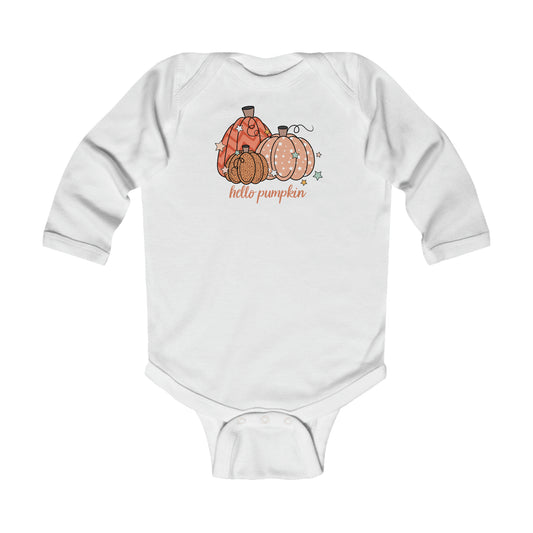 Hello Pumpkin  - Infant Long Sleeve Bodysuit