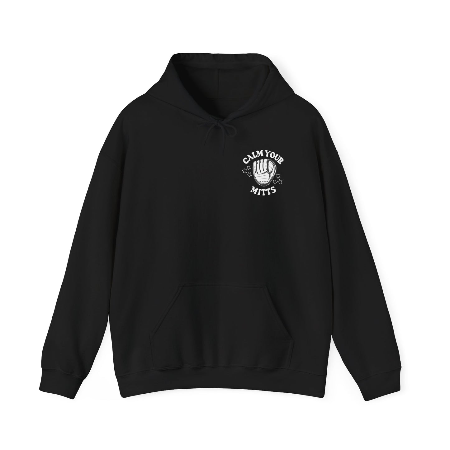 Calm Your Mitts Baseball Hooded Sweatshirt: The Perfect Blend of Fun and Comfort