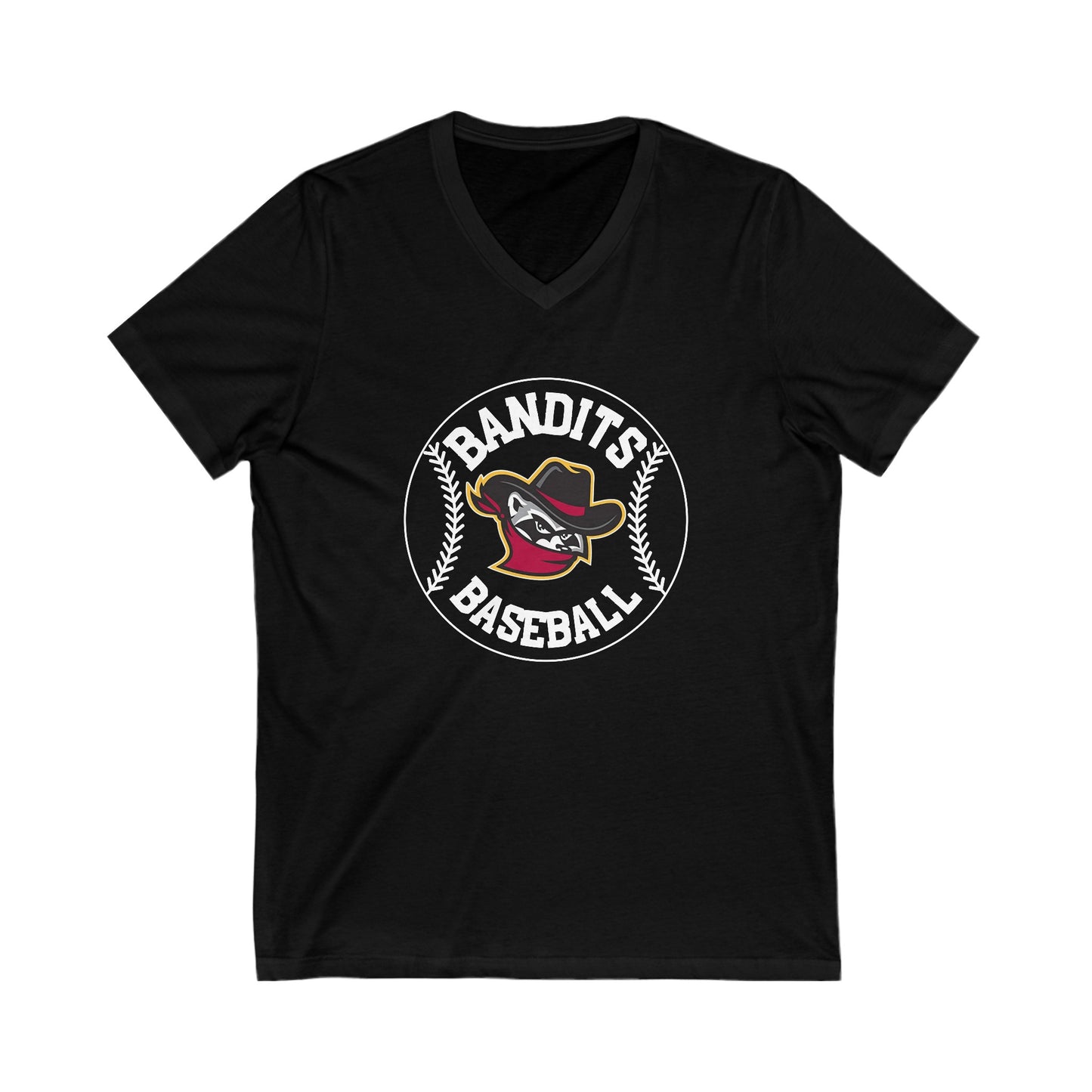 Bandits Baseball - Unisex Jersey Short Sleeve V-Neck Tee